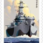 Missouri ship stamp