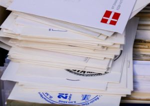 traditional letters stacked