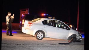 Early Morning Car Chase Ends With Spike Strips