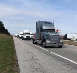 trucker, semis, Black Smoke Matters, News Talk KZRG, Joplin, Springfield, protest, truckers, over-regulation, industry standards, slow roll,