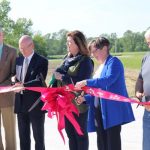 Kelly ribbon cutting