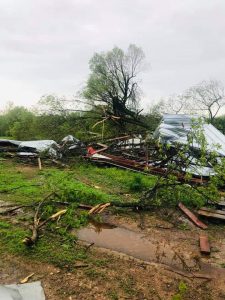 Wheaton, tornado damage, Newstalk KZRG, severe weather