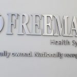 Freeman logo wall