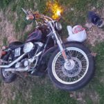 Sarcoxie wrecked motorcyc;e