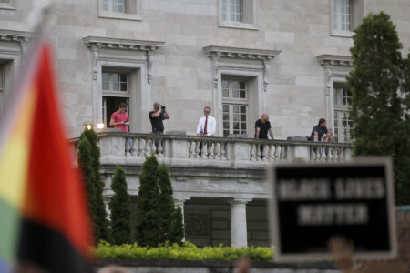 A warning from a St. Louis couple at the RNC last night
