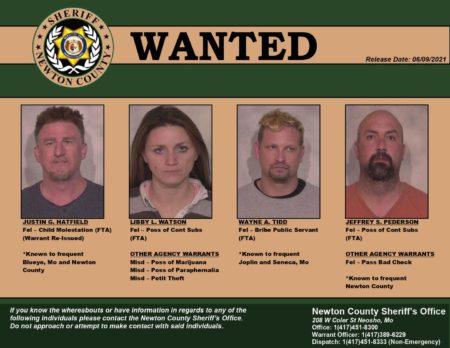 Newton County Sheriff’s Office issues Warrant Wednesday