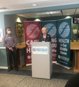 Freeman President/CEO gives Friday update on COVID-19