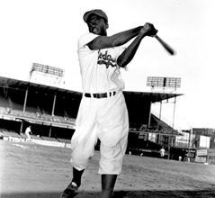 Photo of Vandalized plaque honoring Jackie Robinson to be displayed