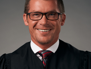 Photo of Judge Hensley honored with McMillian Judicial Excellence Award