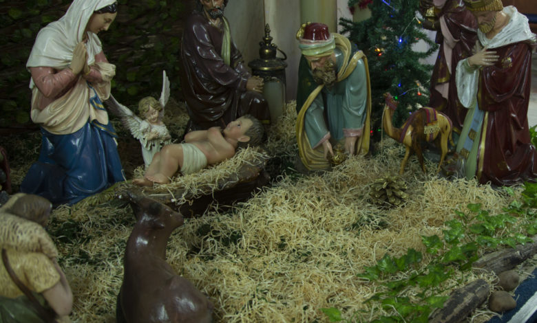 Christmas nativity scene