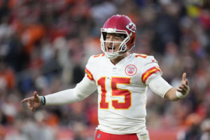 Chiefs’ Patrick Mahomes hitting the road for first time in the playoffs to play Buffalo