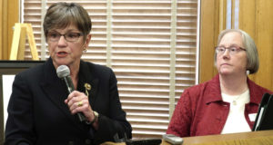 Kansas Governor Laura Kelly announces her annual budget outline