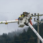 Power lines power outages construction liberty utilities
