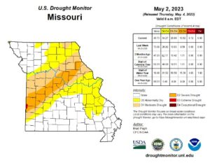 Drought southwest Missouri – southeast Kansas