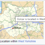 Golcar UK map