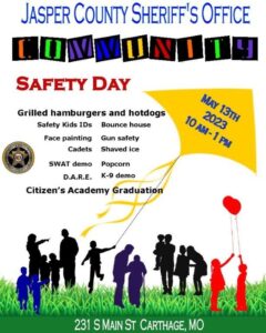Safety Day today at Jasper County Sheriff’s office