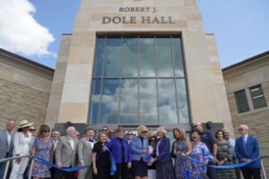 Gov. Laura Kelly cuts ribbon on Washburn University building dedicated to Senator Bob Dole