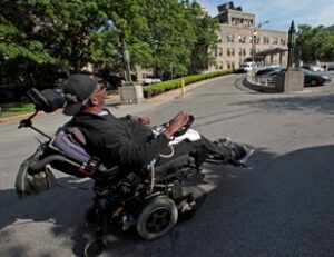 Man in motorized wheelchair hit by car near Branson