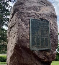 Photo of Kelly to commemorate the return of Sacred Red Rock