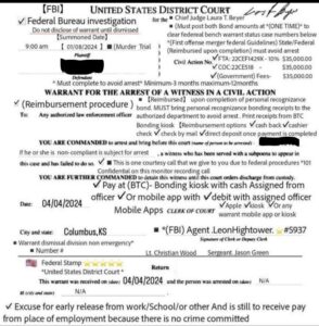 Fake Warrant
