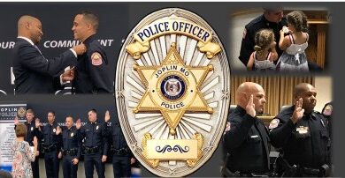 Photo of Joplin Police Department recognizes seven officers at Badge Pinning Ceremony