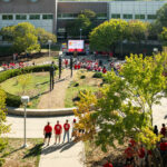Crossland Aerial Courtyard