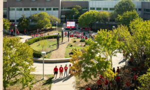 Crossland Aerial Courtyard