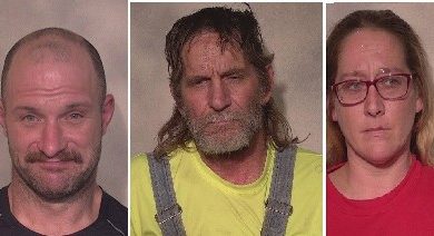 Photo of Three under arrest following Ozark Drug Enforcement Team search near Seneca