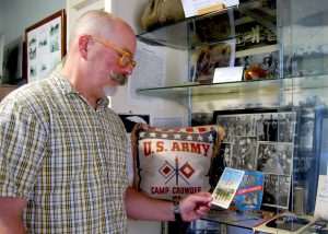 Scott hall nchm director with camp crowder items