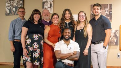 Photo of NEO A&M College honors graduates at Physical Therapist Assistant Pinning Ceremony