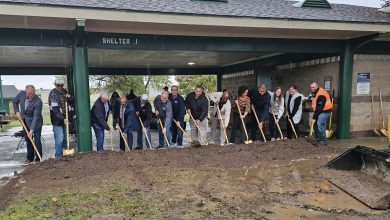 Photo of Community turns out for Ewert Park renovation groundbreaking